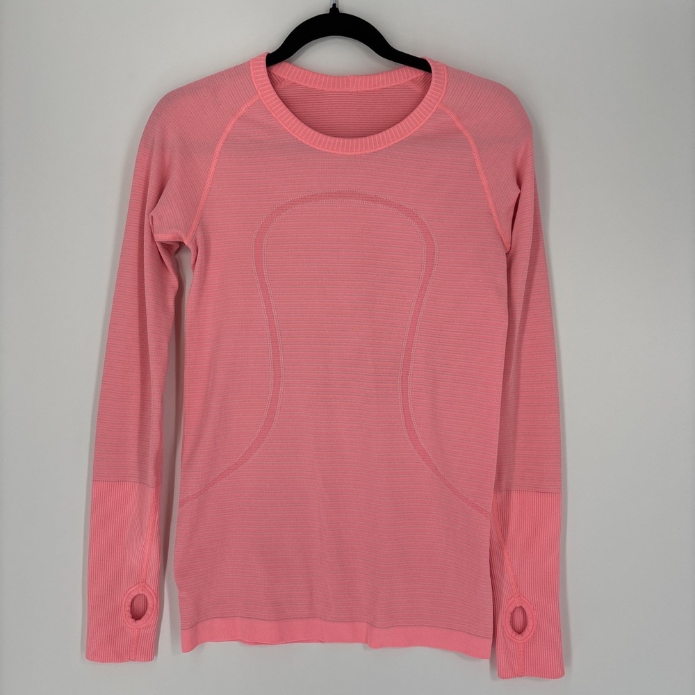 Lululemon Women's Run Swiftly Tech Long Sleeve Crew Top - Size 6